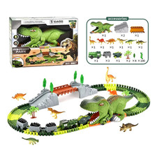 121 Pieces Dinosaur DIY Track