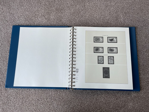 Lindner guernsey stamp album - guernsey,