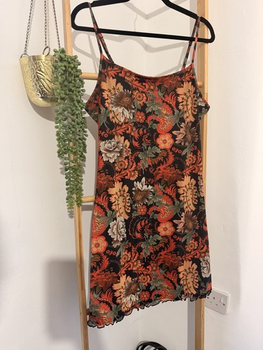 Shein floral mesh cami mini - floral,
