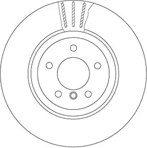 Brake disc vented df6624s - brake,