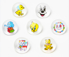 Picture buttons clear 15mm
