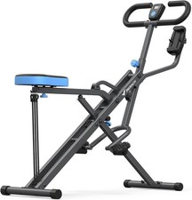 Foldable squat rider - squat, rowing