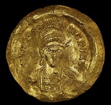 Theodosius II Solidus Gold