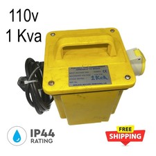 110v 1Kva Tool Transformer IP44 16A Socket 13A Plug Work Site Electrics Power