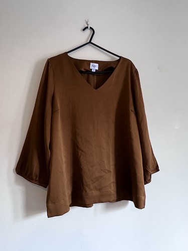 Saint tropez brown blouse top - brown,