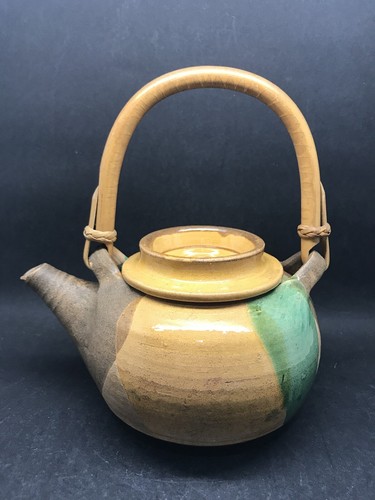 Studio pottery teapot - pottery, with