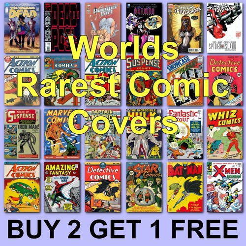 Rare comic posters super hero - rare,