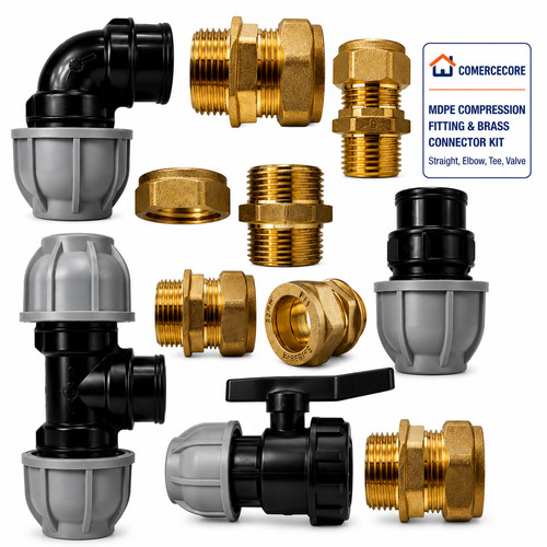 Mdpe compression fitting brass - mdpe,