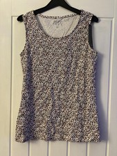 Bonmarche White Ribbed Strappy