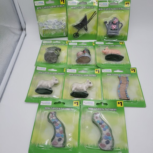 Lot miniature garden - 11,