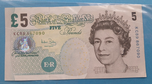 Bank england pound note - of,