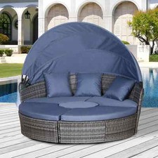 Outdoor Round Sofa Bed Patio