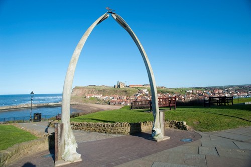 Whale bone monument whitby - bone,
