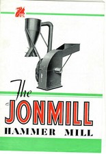 Vintage Jonmill Hammer Mill Leaflet Brochure  2362E