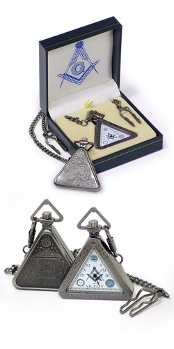 Masonic triangle pocket watch - triangle,