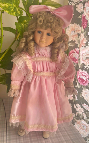 Porcelain girl doll light - porcelain,