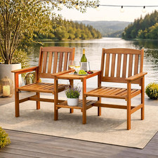 Wooden 2 Seater Jack and Jill