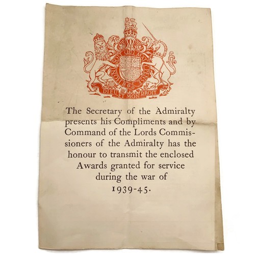 Ww2 admiralty royal navy medal - royal,