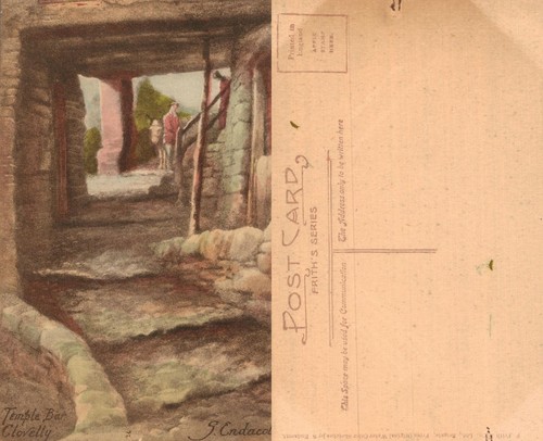 Vintage postcard temple bar - -,