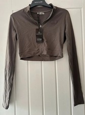 NKD Apparel Cropped Zip Up Top