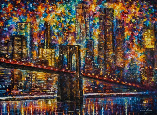 Leonid afremov night - afremov, new