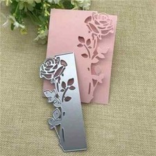 🇬🇧 ROSE FLOWER EDGE BORDER METAL CUTTING DIE, CARD MAKING, SCRAP-BOOKING.