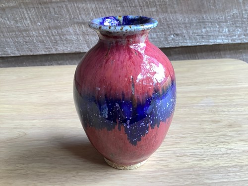 Vintage pottery bud vase mini - vintage,