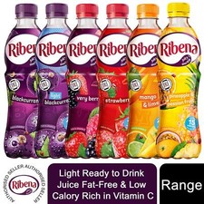 Ribena Light Ready to Drink Juice Fat-Free & Low Cal Rich in Vitamin C, 12x500ml