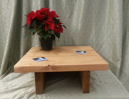 Chunky rustic coffee table - chunky,