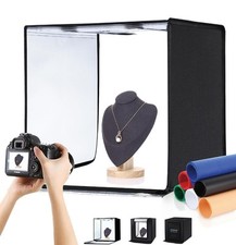 PULUZ Photo Studio Light Box Photography 60cm/24 inch Portable Light Tent LED