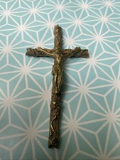 Vintage ornate brass - ornate, crucifix