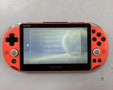 Sony PS Vita PCH-2000 Neon Orange Console with case and loaded with games