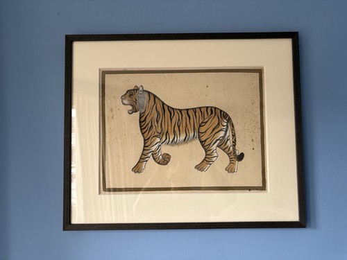 Framed antique vintage indian - framed,