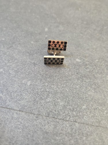 Duchamp cufflinks spot - cufflinks, pattern