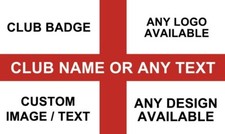 CUSTOM ENGLAND FOOTBALL FLAG BANNER. 5FT X 3FT. FREE DELIVERY. AMAZING QUALITY