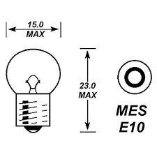 12 VOLT 862  X 2 E10  Screw In
