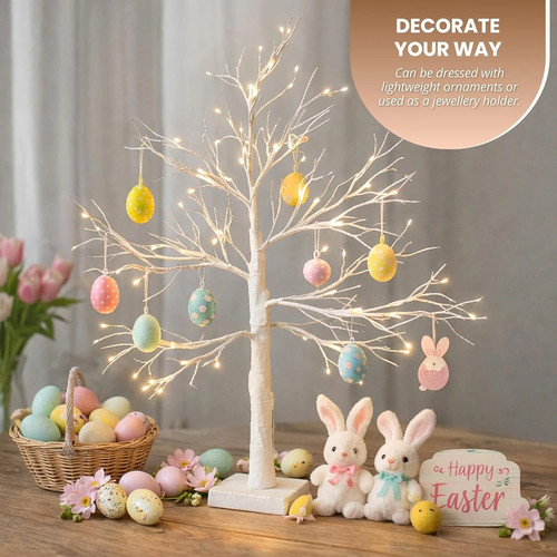 2ft white led twig tree - 2ft,