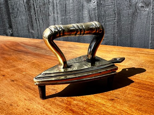 Vintage miniature brass - vintage, flat
