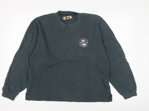 Jerzees men blue crew - men's,