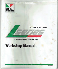 LISTER PETTER LT1 LT2 LV1 LV2 SERIES DIESEL ENGINE 1995 FACTORY WORKKSHOP MANUAL