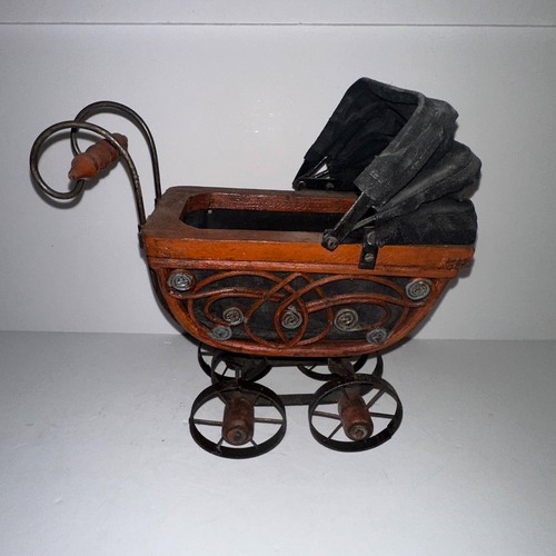 Vtg victorian wood metal - victorian, &