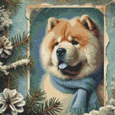 Chow Chow Puppy Dog  Vintage