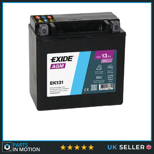 Exide ek131 agm car battery - exide,