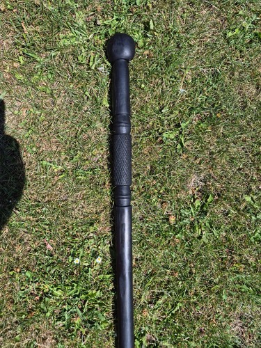 Antique wooden ebony walking - ebony,
