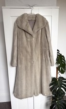 Astraka Faux Fur Long Coat M
