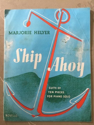 Vintage sheet music ship ahoy - sheet,