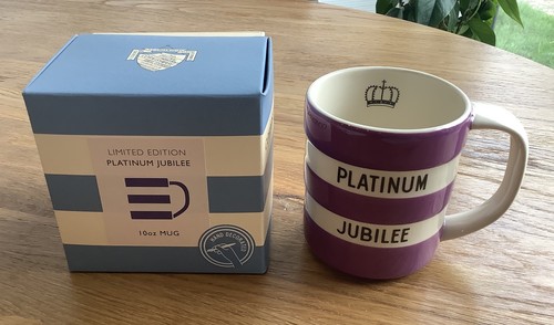 Cornishware platinum jubilee - platinum,