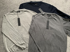 Replay Premium Cotton Crew Neck Sweater Size L in various colours