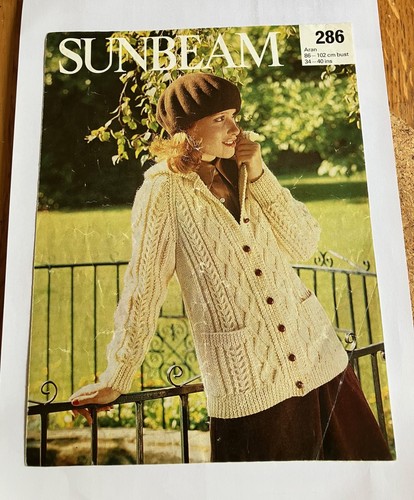 Vintage sunbeam aran knitting - aran,