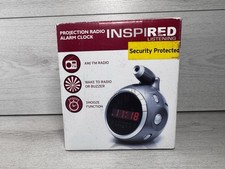 INSPIRED Projection AM/FM Radio Alarm Clock 